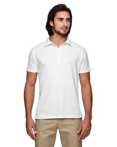  Men's 4.4 oz., 100% Organic Cotton Jersey Short-Sleeve Polo 