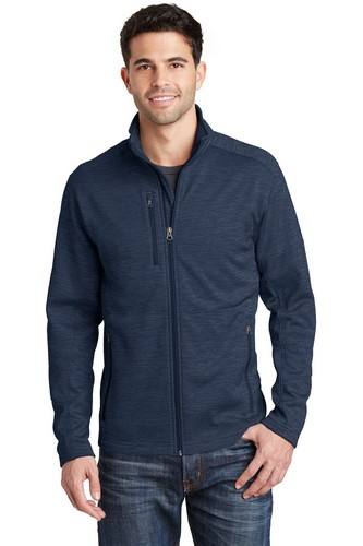 Custom Embroidered Port Authority Digi Stripe Fleece Jacket - F231