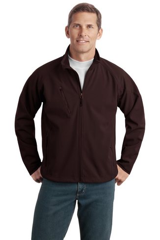 Custom Embroidered Tall Textured Soft Shell Jacket - Port Authority TLJ705