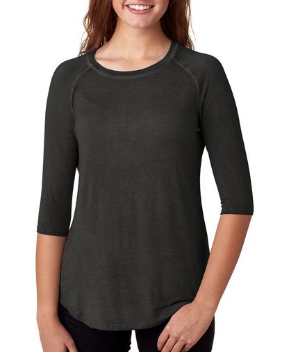 Ladies' Oasis Wash 3/4-Sleeve T-Shirt