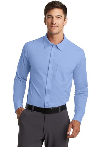 Custom Embroidered Port Authority Dimension Knit Dress Shirt - K570 