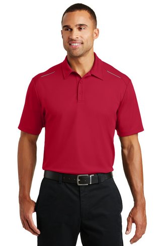 Custom Embroidered Port Authority Pinpoint Mesh Polo - K580
