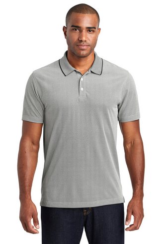 Custom Printed Port Authority Poly Oxford Pique Polo. K582 with imprint