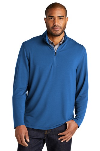 Custom Embroidered Port Authority Microterry 1/4-Zip Pullover - K825