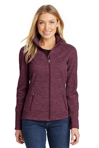 Custom Embroidered Port Authority Ladies Digi Stripe Fleece Jacket - L231