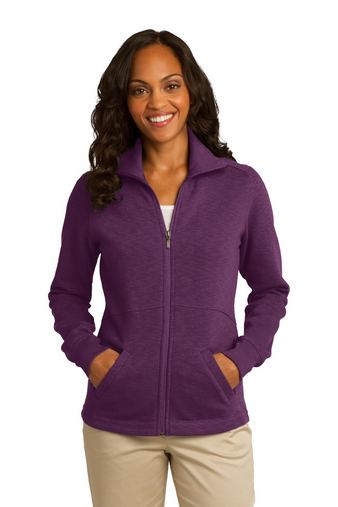 Custom Embroidered Port Authority Ladies Slub Fleece Full-Zip Jacket - L293 