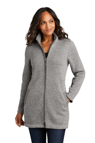  Port Authority Women's Arc Sweater Fleece Long Jacket L425 