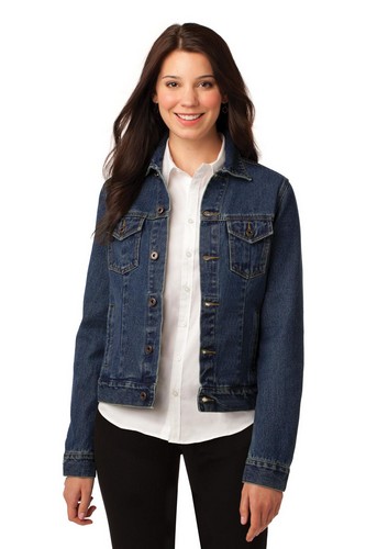 Custom Embroidered Port Authority Ladies Denim Jacket - L7620