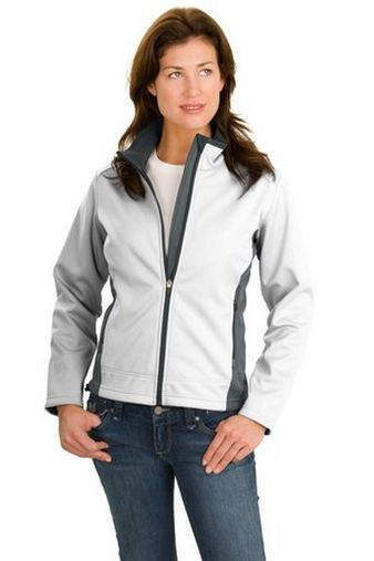 Custom Embroidered Ladies Two Tone Soft Shell Jacket - Port Authority L794