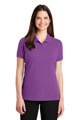 Custom Embroidered Port Authority Ladies EZCotton Polo - LK8000