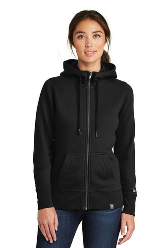 Custom Logo  New Era Ladies French Terry Full-Zip Hoodie - LNEA502 