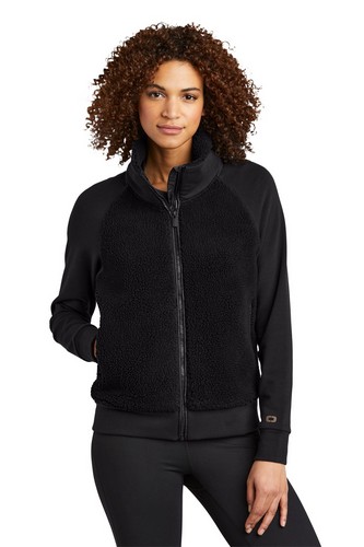 Custom Logo OGIO Ladies Luuma Sherpa Full-Zip - LOG815