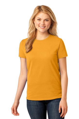 Custom Printed Port & Company Ladies 5.4-oz 100% Cotton T-Shirt. LPC54 with imprint