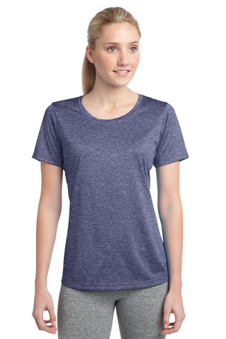 Custom Printed Ladies Heather Contender Scoop Neck Moisture-Wicking Tee Sport-Tek -   LST360 