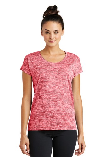 Custom Printed Sport-Tek Ladies PosiCharge Electric Heather Sporty Tee - LST390