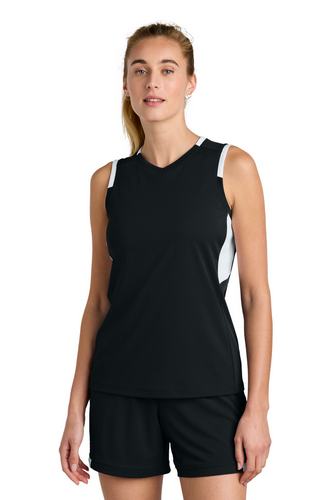  Sport-Tek Women's Club Sleeveless V-Neck LST441 