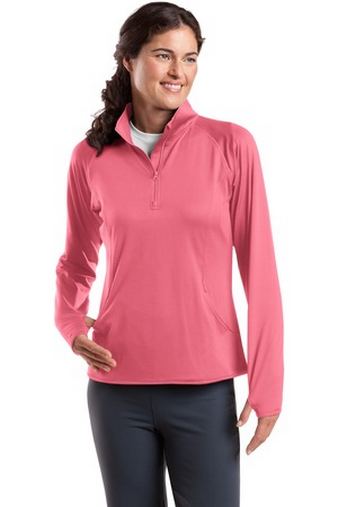Custom Logo Ladies Sport-Wick Stretch 1/2-Zip Moisture-Wicking Pullover Sport-Tek - LST850 With Logo