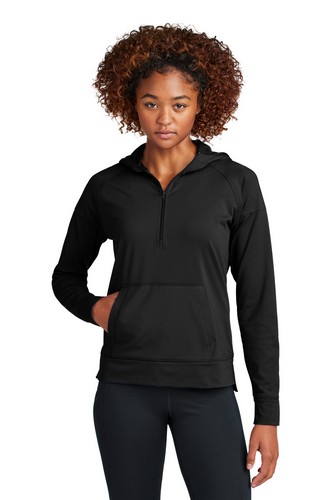  Sport-Tek Women's Sport-Wick Stretch 1/2-Zip Hoodie LST856 