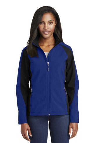 Custom Logo Sport-Tek Ladies Colorblock Soft Shell Jacket - LST970 