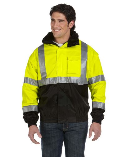  Four-Way Black Bottom Bomber Jacket, Class 3 