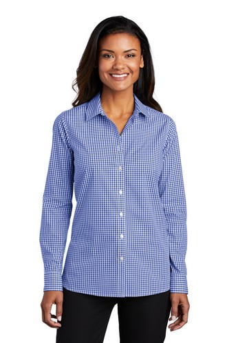Custom Embroidered Port Authority Ladies Broadcloth Gingham Easy Care Shirt - LW644