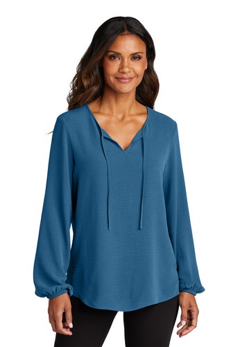  Port Authority Women's Textured Crepe Blouse LW714 