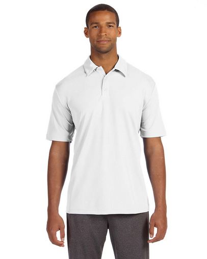 Unisex Performance Three-Button Mesh Polo