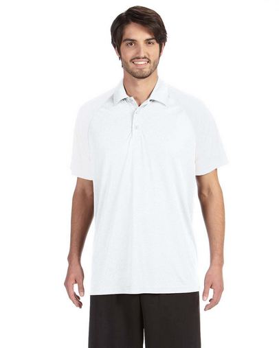 Unisex Performance Three-Button Raglan Polo