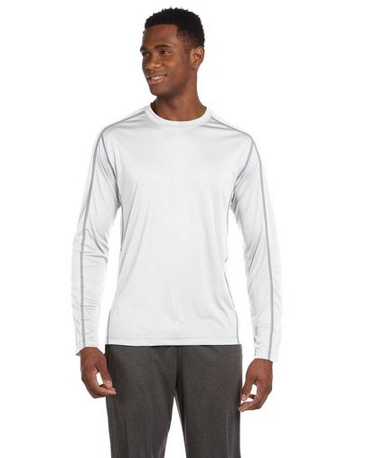Men's Long-Sleeve Interlock Pieced T-Shirt