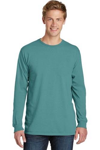 Custom Printed Port & Company Pigment-Dyed Long Sleeve Tee - PC099LS