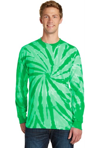 Custom Printed Port & Company Tie-Dye Long Sleeve Tee - PC147LS
