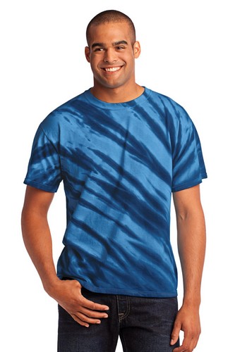 Custom Printed Port & Company Essential Tiger Stripe Tie-Dye Tee - PC148