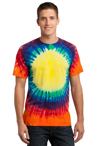 Custom Printed Port & Company Essential Window Tie-Dye Tee - PC149
