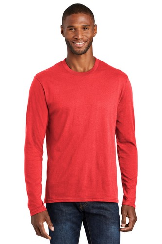 Custom Printed Port & Company Long Sleeve Fan Favorite Blend Tee. PC455LS with imprint