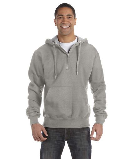 Custom Printed  Champion Cotton Max Quarter-Zip Hoodie - S185 