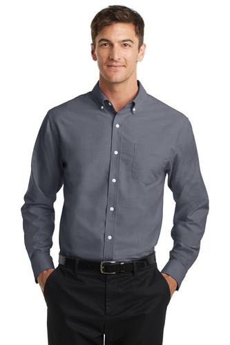 Custom Embroidered Port Authority SuperPro Oxford Shirt - S658