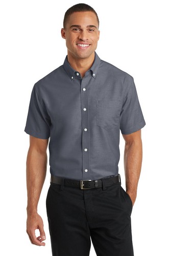 Custom Embroidered Port Authority SuperPro Oxford Shirt - S659