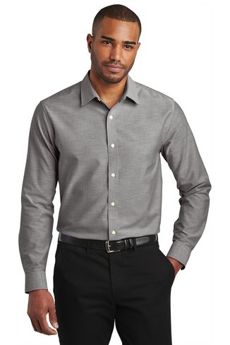 Custom Embroidered Port Authority Slim Fit SuperPro Oxford Shirt - S661