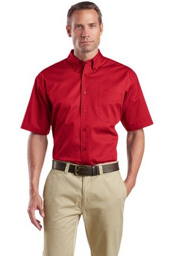 Custom Embroidered Short Sleeve Super Pro Dress Shirt. SP18 With Logo