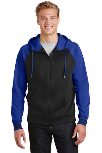 Custom Printed Sport-Tek Sport-Wick Varsity Fleece Full-Zip Hooded Jacket - ST236