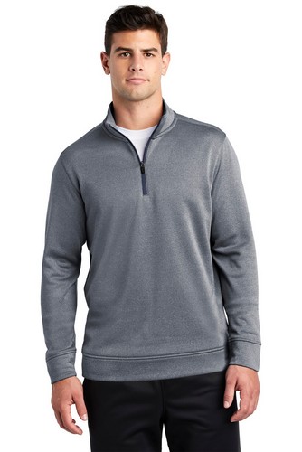 Custom Embroidered Sport-Tek PosiCharge Sport-Wick Heather Fleece 1/4-Zip Pullover - ST263 