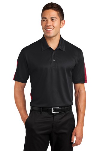 Custom Embroidered Sport-Tek PosiCharge Active Textured Colorblock Polo - ST695