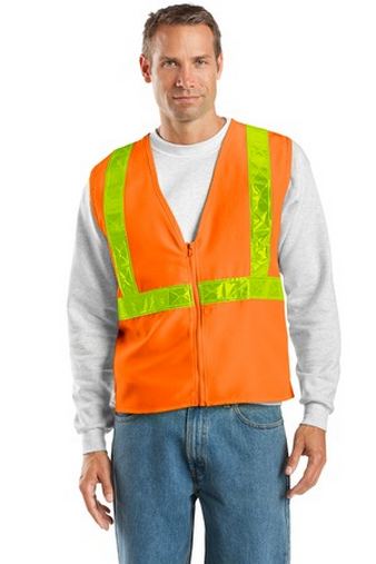Custom Logo Port Authority Enhanced Visibility Safety Vest SV01
