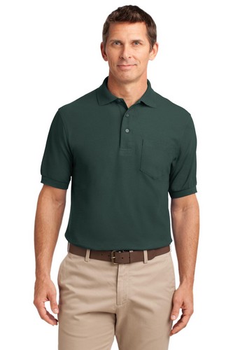 Custom Embroidered Port Authority Tall Silk Touch Polo with Pocket - TLK500P