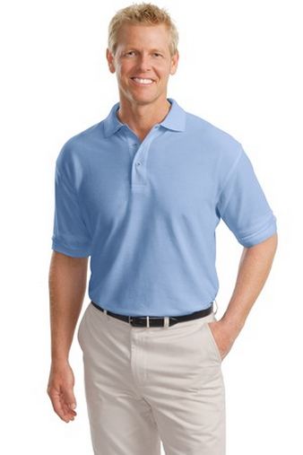 Custom Logo Tall Silk Touch Polo Shirt Port Authority TLK500 Embroidered