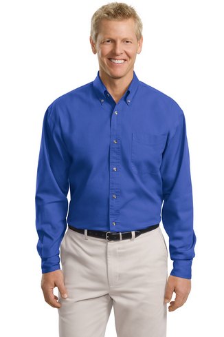 Custom Embroidered  Port Authority Tall Long Sleeve Twill Shirt - TLS600T 