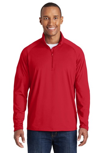 Custom Logo Sport-Tek Tall Sport-Wick Stretch 1/2-Zip Pullover - TST850 