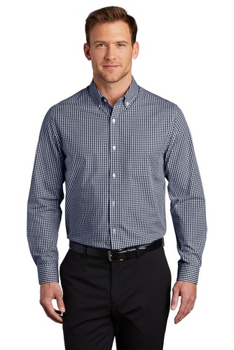 Custom Embroidered Port Authority Broadcloth Gingham Easy Care Shirt - W644 
