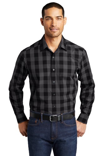 Custom Embroidered Port Authority Everyday Plaid Shirt - W670