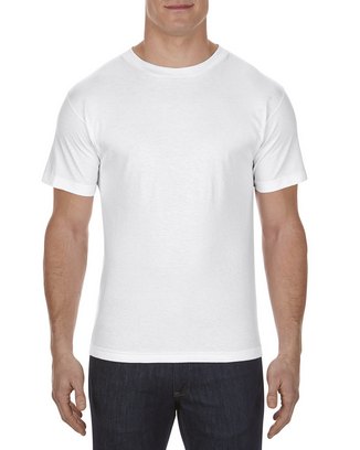  Unisex Heavyweight Cotton T-Shirt - WHITE - S 
